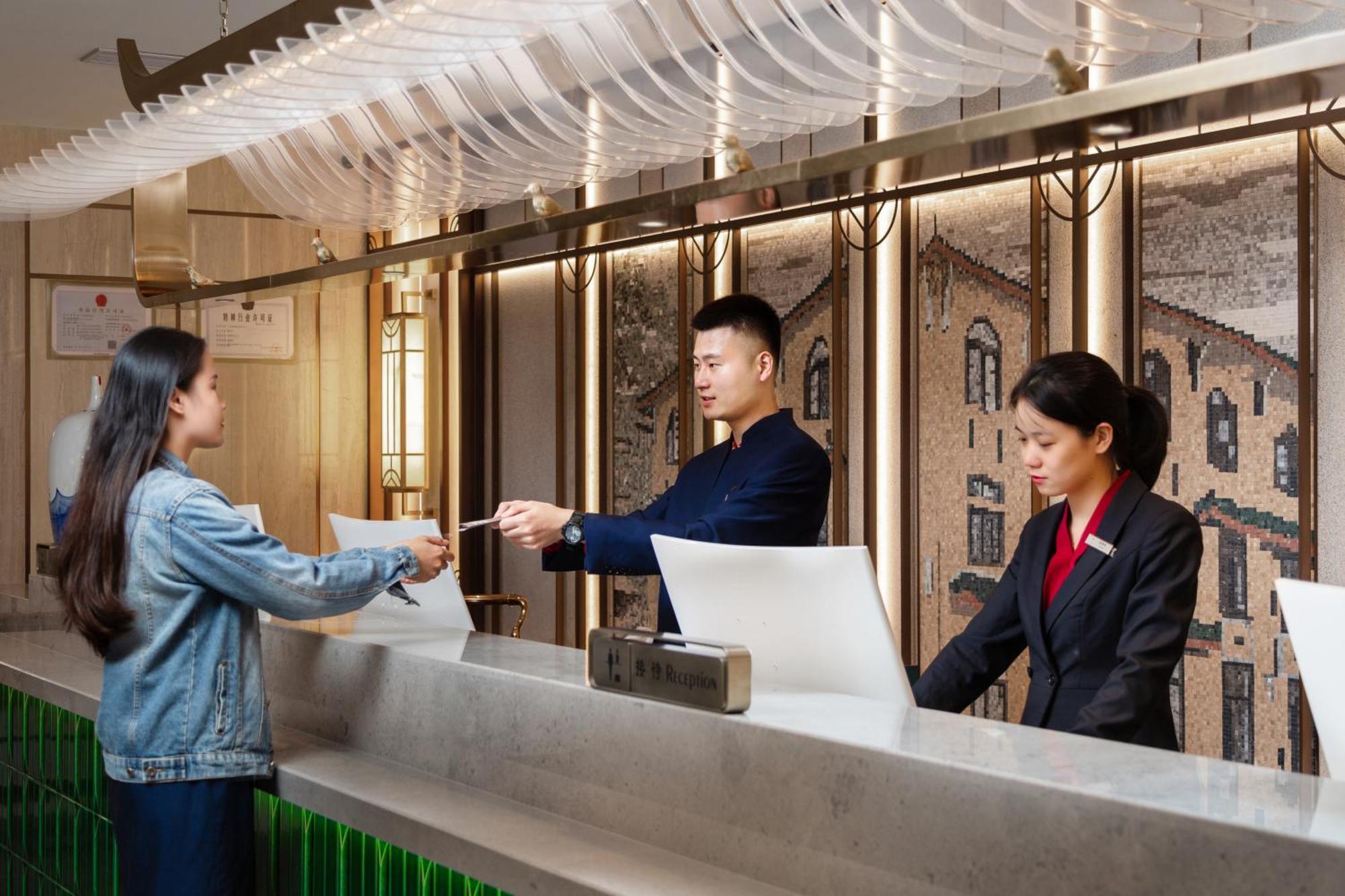 Guangzhou Wogo Yuanbao Hotel-Zhujiang New Town-Free Canton Fair Shuttle Bus & Overseas Buyer Registration Services Eksteriør billede