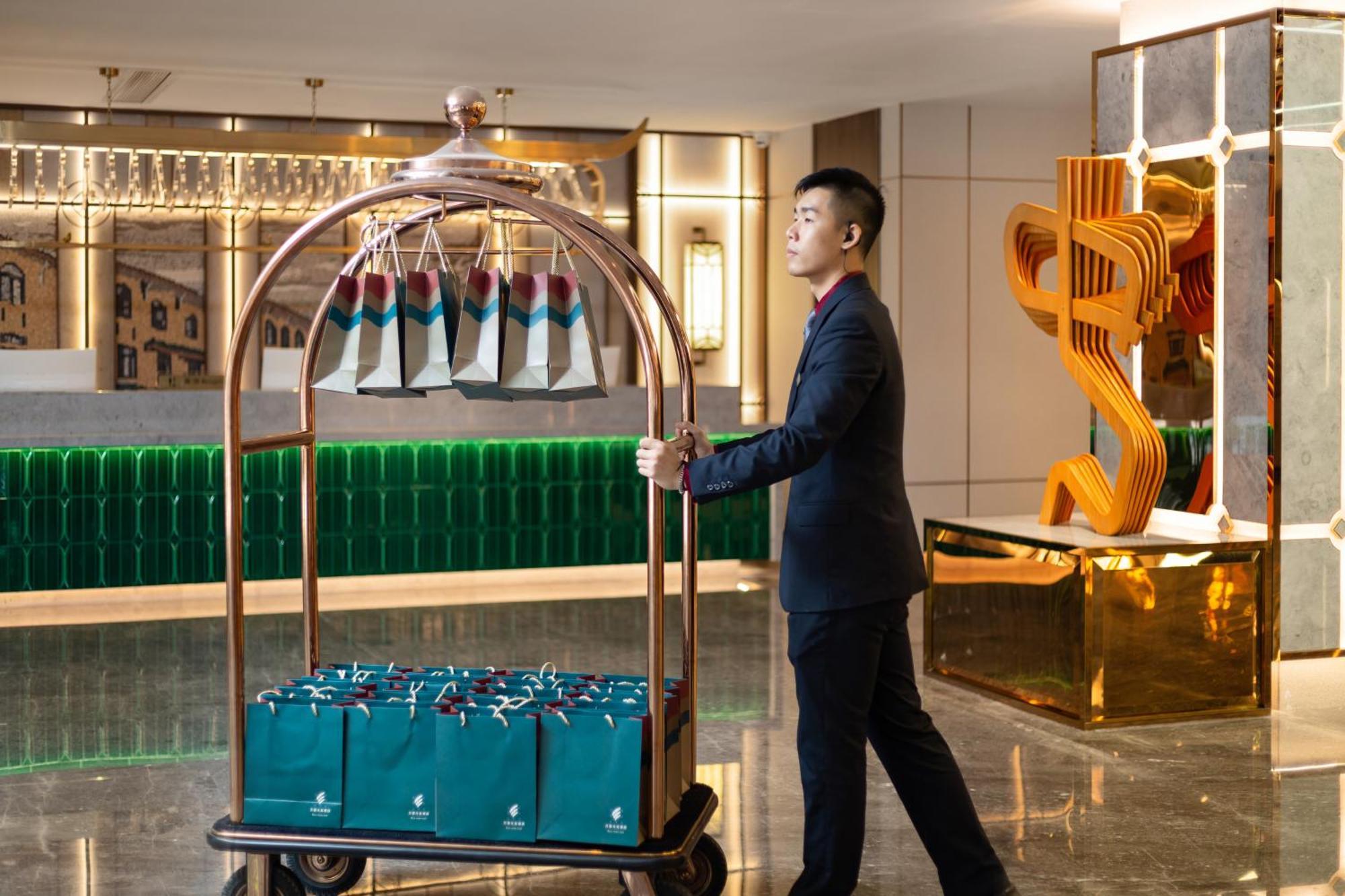 Guangzhou Wogo Yuanbao Hotel-Zhujiang New Town-Free Canton Fair Shuttle Bus & Overseas Buyer Registration Services Eksteriør billede